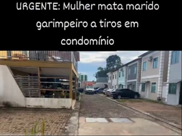 Mulher mata marido garimpeiro a tiros em condomínio